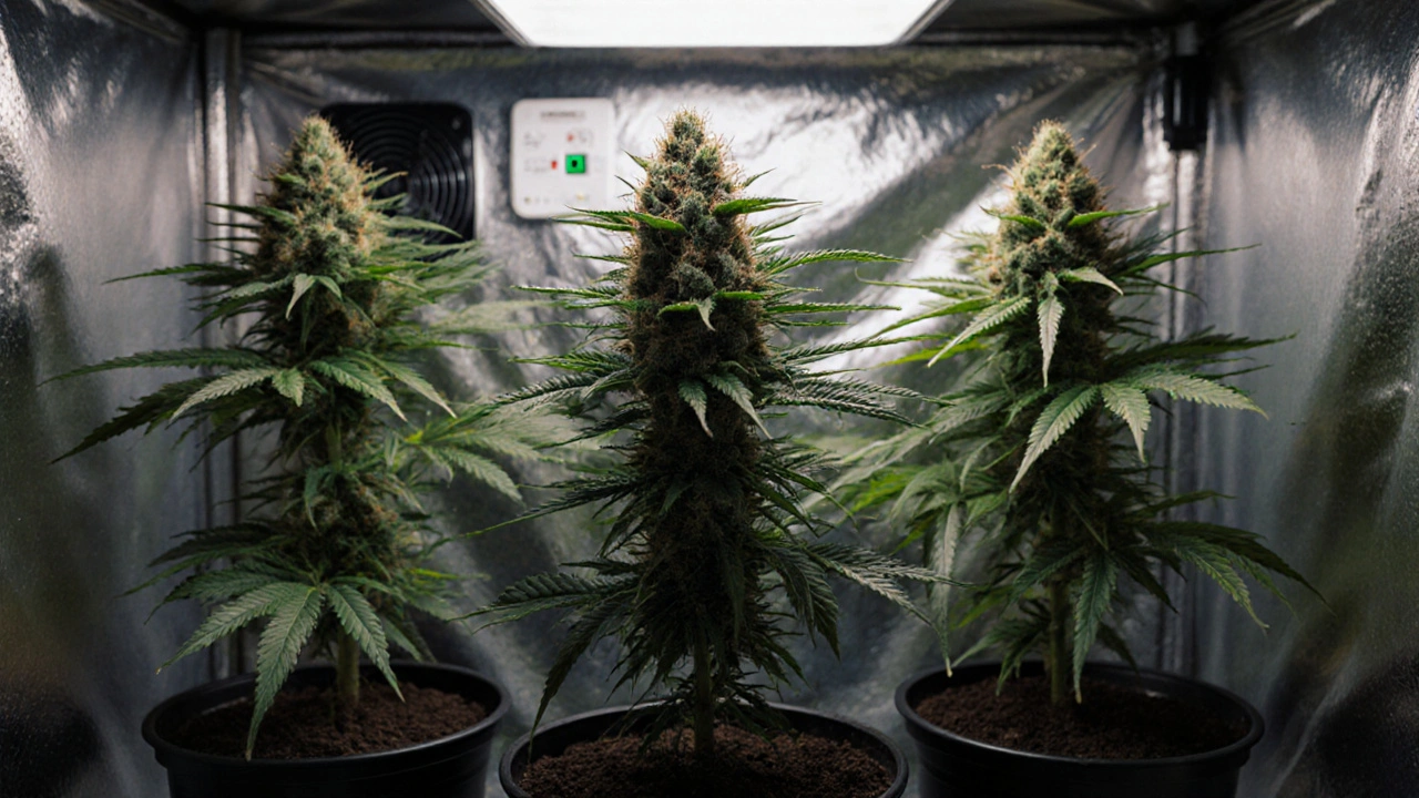 Wie viel Ertrag bringen 3 Cannabispflanzen? Realistische Erträge im Innen- und Außenanbau